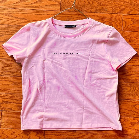New! Baby pink tee ! - Picture 2 of 7